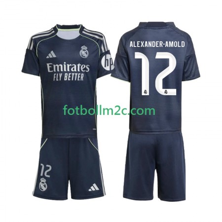 Fußballtrikots Real Madrid Alexander-Arnold 12 Kinder Auswärts Trikotsatz 2025-2026 Fußballtrikots Real Madrid Alexander-Arnold 12 Kinder Auswärts Trikotsatz 2025-2026